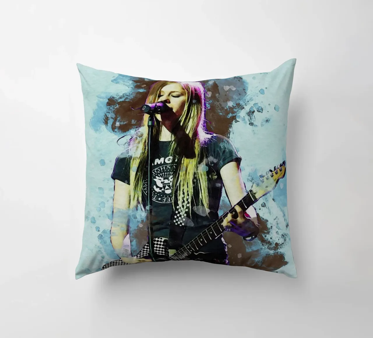 Sbaffo di Avril Lavigne cuscino da Gunawan Rb