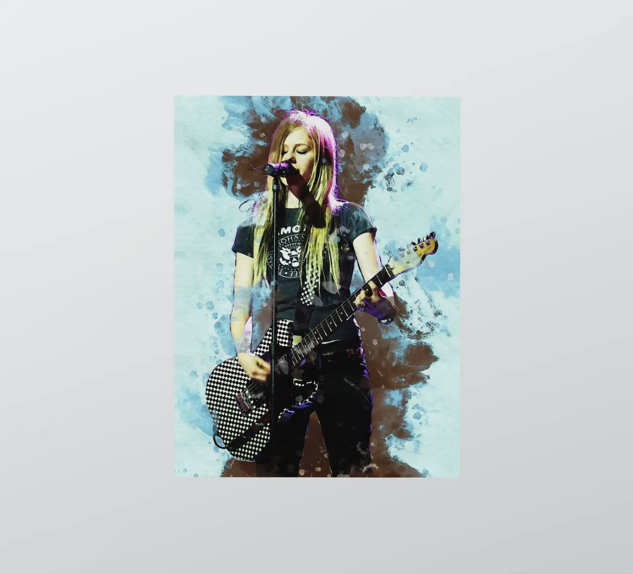 Smudge of Avril Lavigne sticker by Gunawan Rb