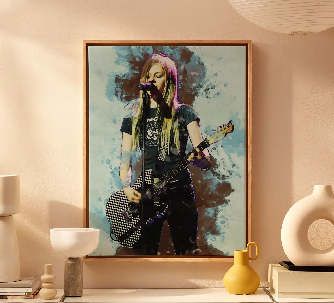 Smudge of Avril Lavigne canvas by Gunawan Rb