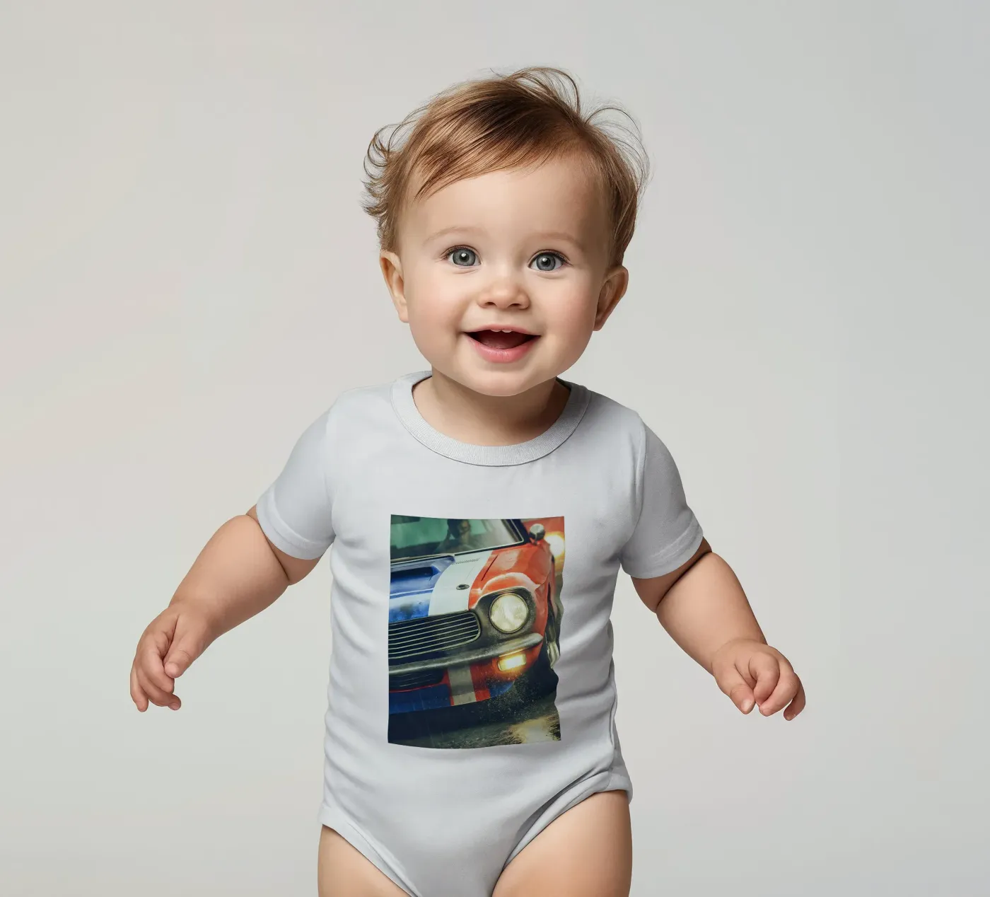 Oldtimer Kurzarm Babybody von CAR EDITION