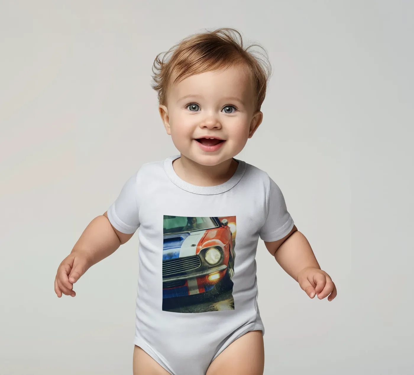 Oldtimer Kurzarm Babybody von CAR EDITION