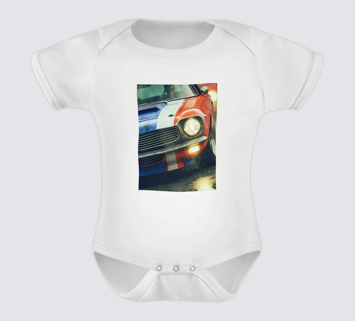 Oldtimer Kurzarm Babybody von CAR EDITION