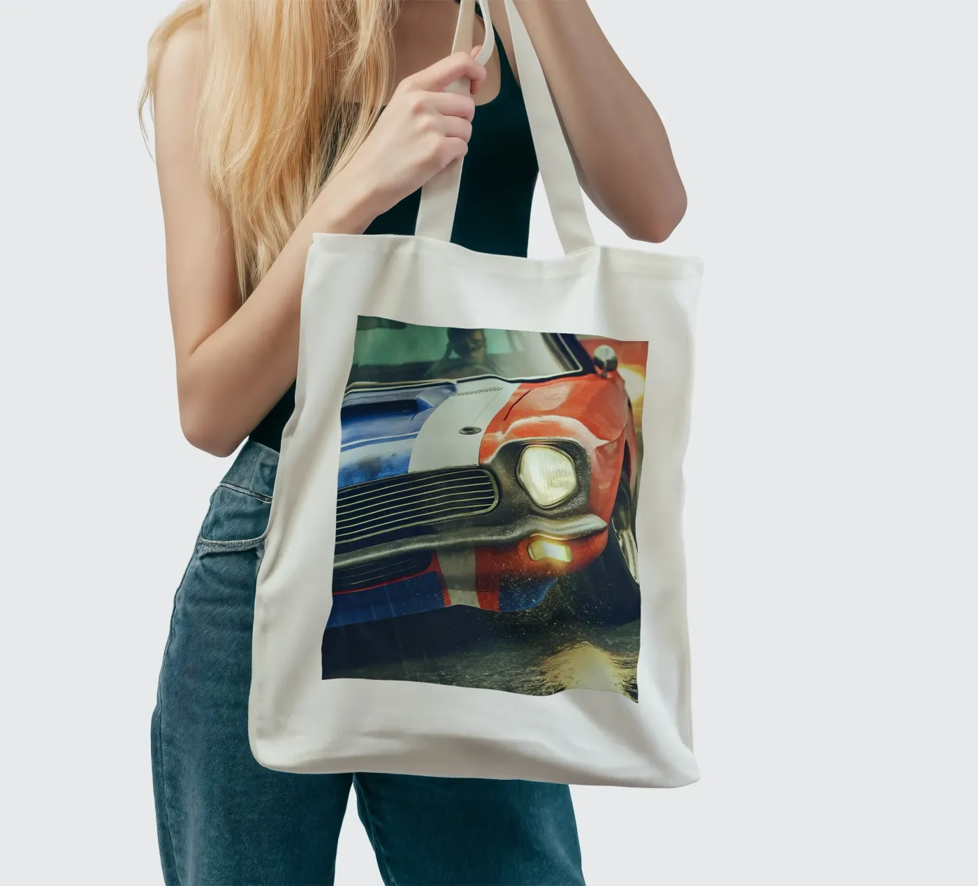Klassieke auto jute draagtas van CAR EDITION