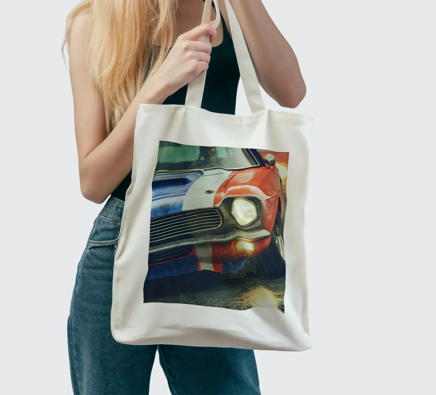 Klassieke auto jute draagtas van CAR EDITION