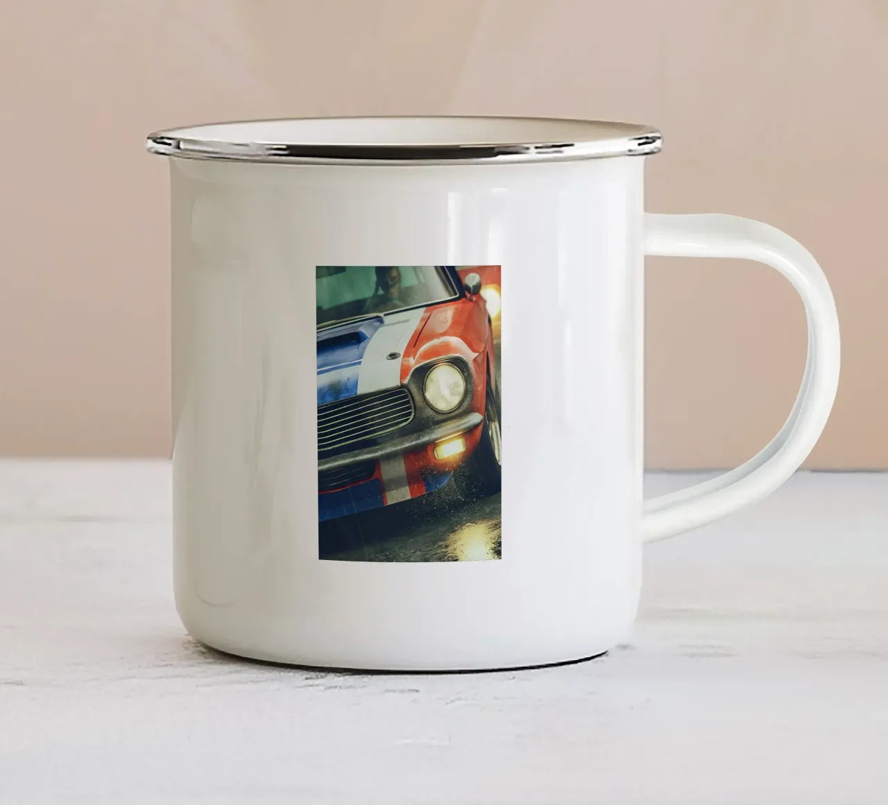 Auto d'epoca tazza in smalto da CAR EDITION