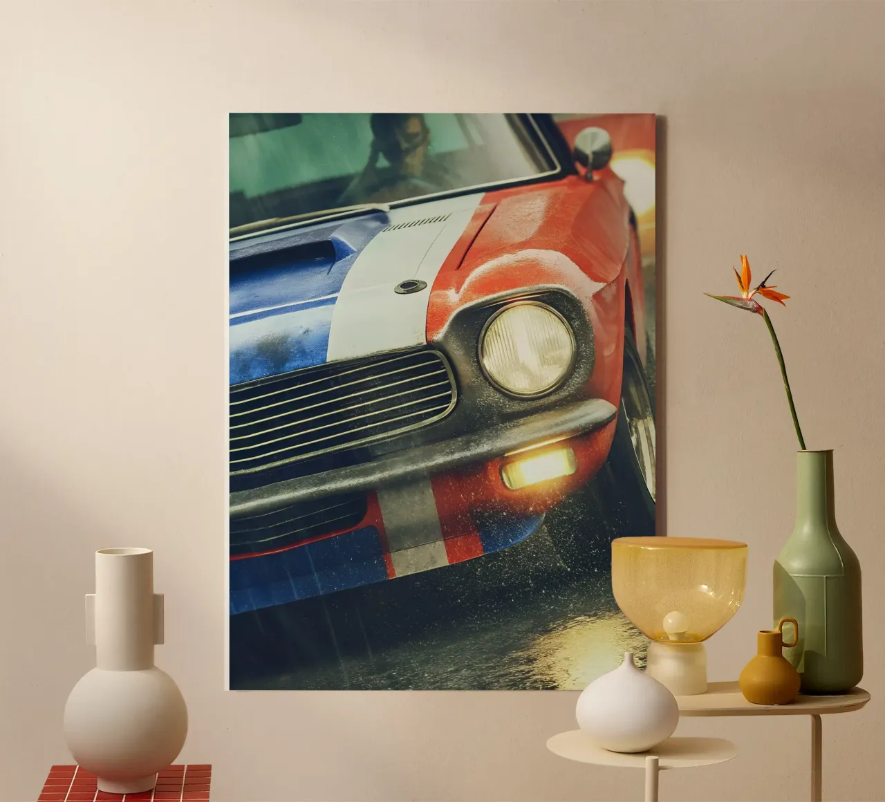 Oldtimer Leinwand mit Schattenfugenrahmen von CAR EDITION