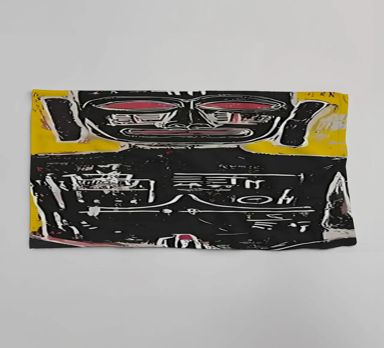 Buddha Basquiat Style Art towel by diedrich