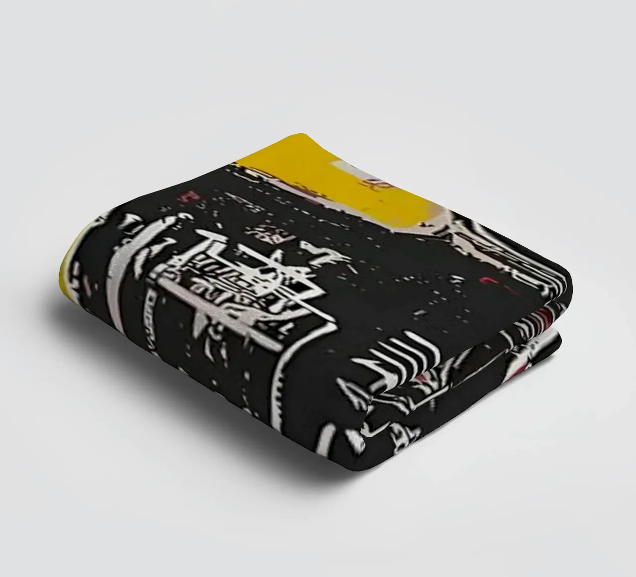 Buddha Basquiat Style Art towel by diedrich