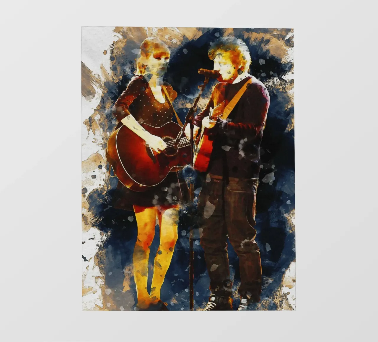 Sbaffo di Taylor Swift e Ed Sheeran pellicola backlit da Gunawan Rb