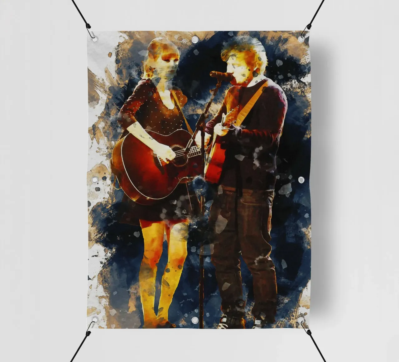 Sbaffo di Taylor Swift e Ed Sheeran telo in pvc da Gunawan Rb