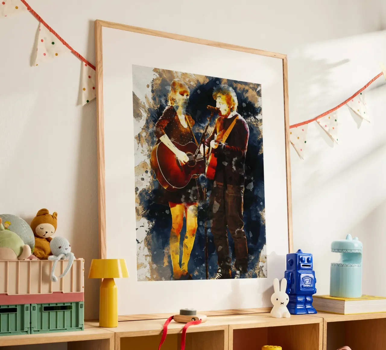 Sbaffo di Taylor Swift e Ed Sheeran carta hahnemühle da Gunawan Rb