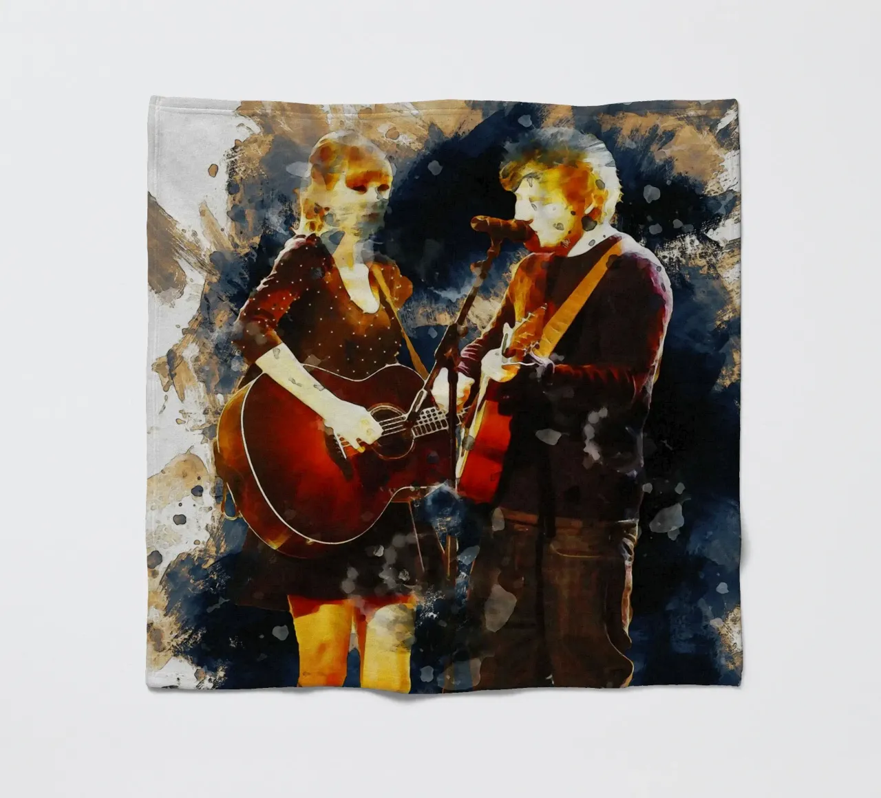 Sbaffo di Taylor Swift e Ed Sheeran coperta in pile da Gunawan Rb