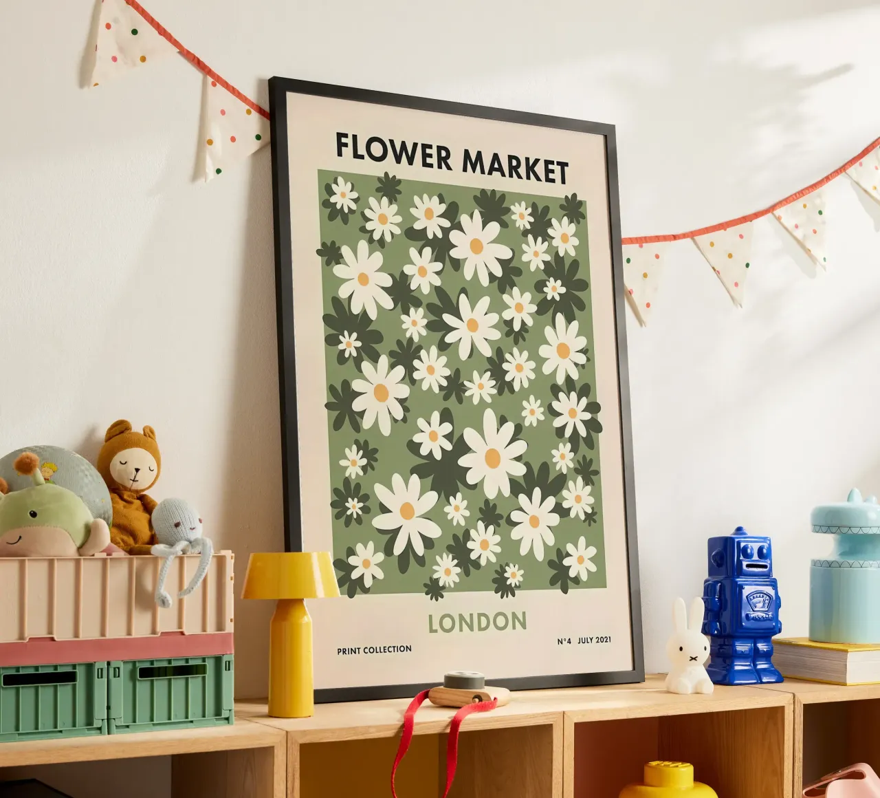 Mercato dei fiori di Londra poster da diedrich
