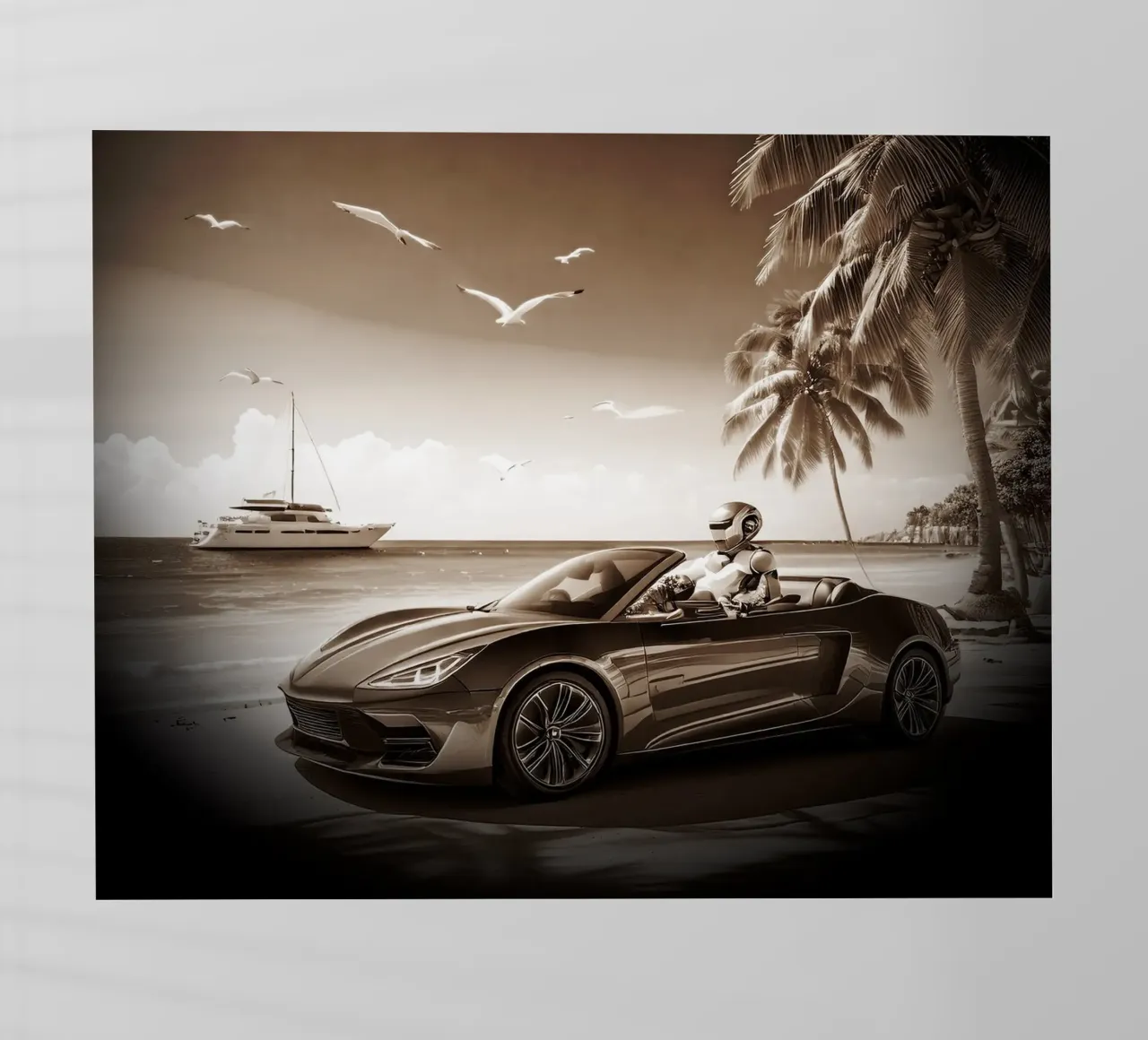 ROBOT AU VOLANT. VINTAGE. pellicola backlit da Thierry vobmann photography