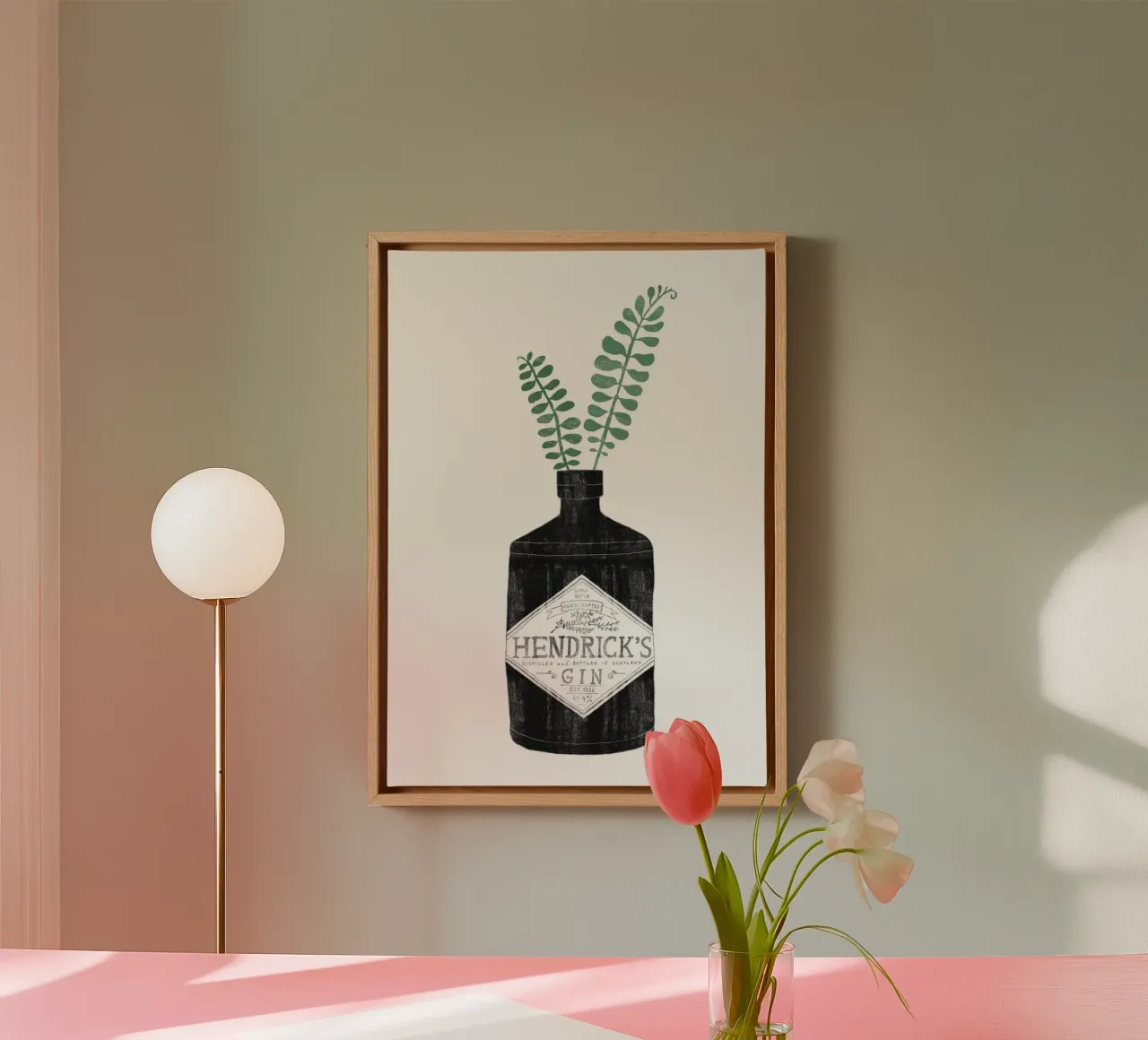 Urban Jungle No. 2 tela con Cornice a cassetta da typealive