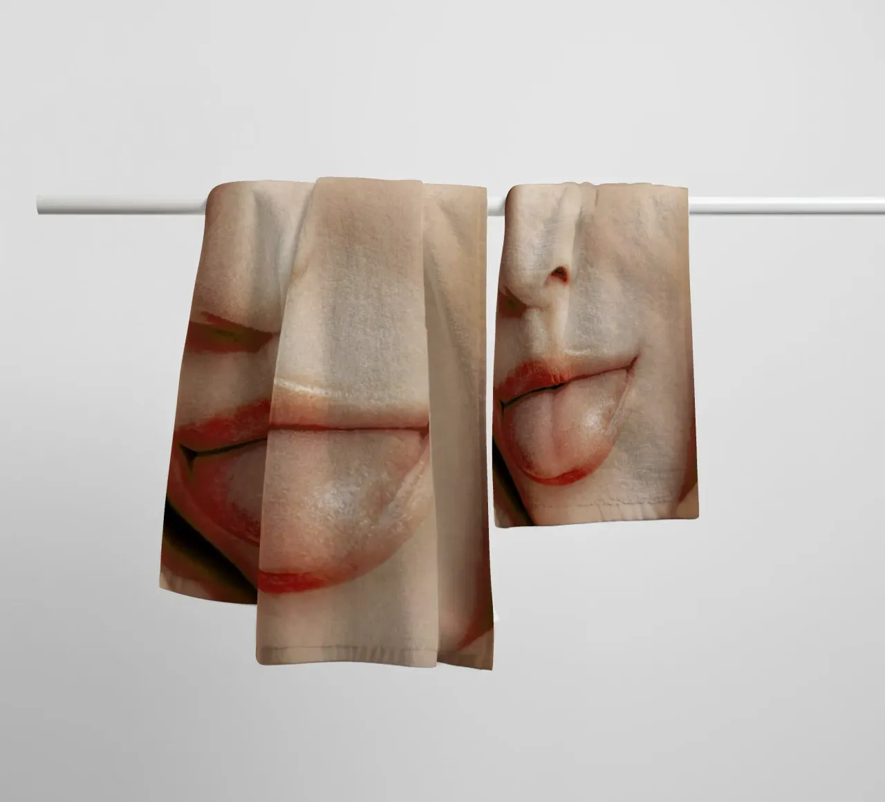 Feisty Face towel by Sebastian Hilgetag