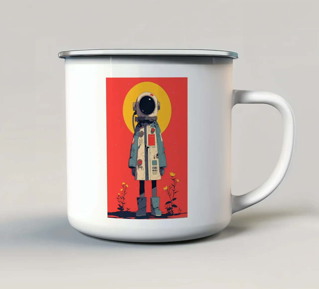 Nucleo spaziale tazza in smalto da diedrich