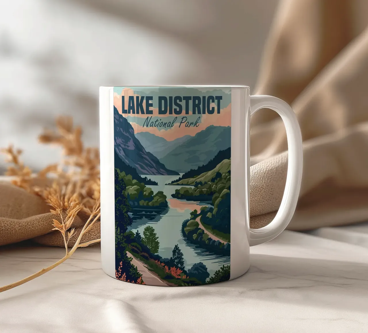 Distretto dei laghi tazza in ceramica da diedrich