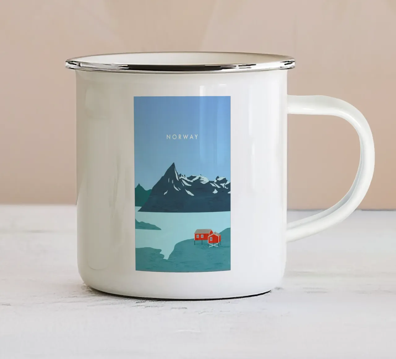 Norway tazza in smalto da Katinka Reinke