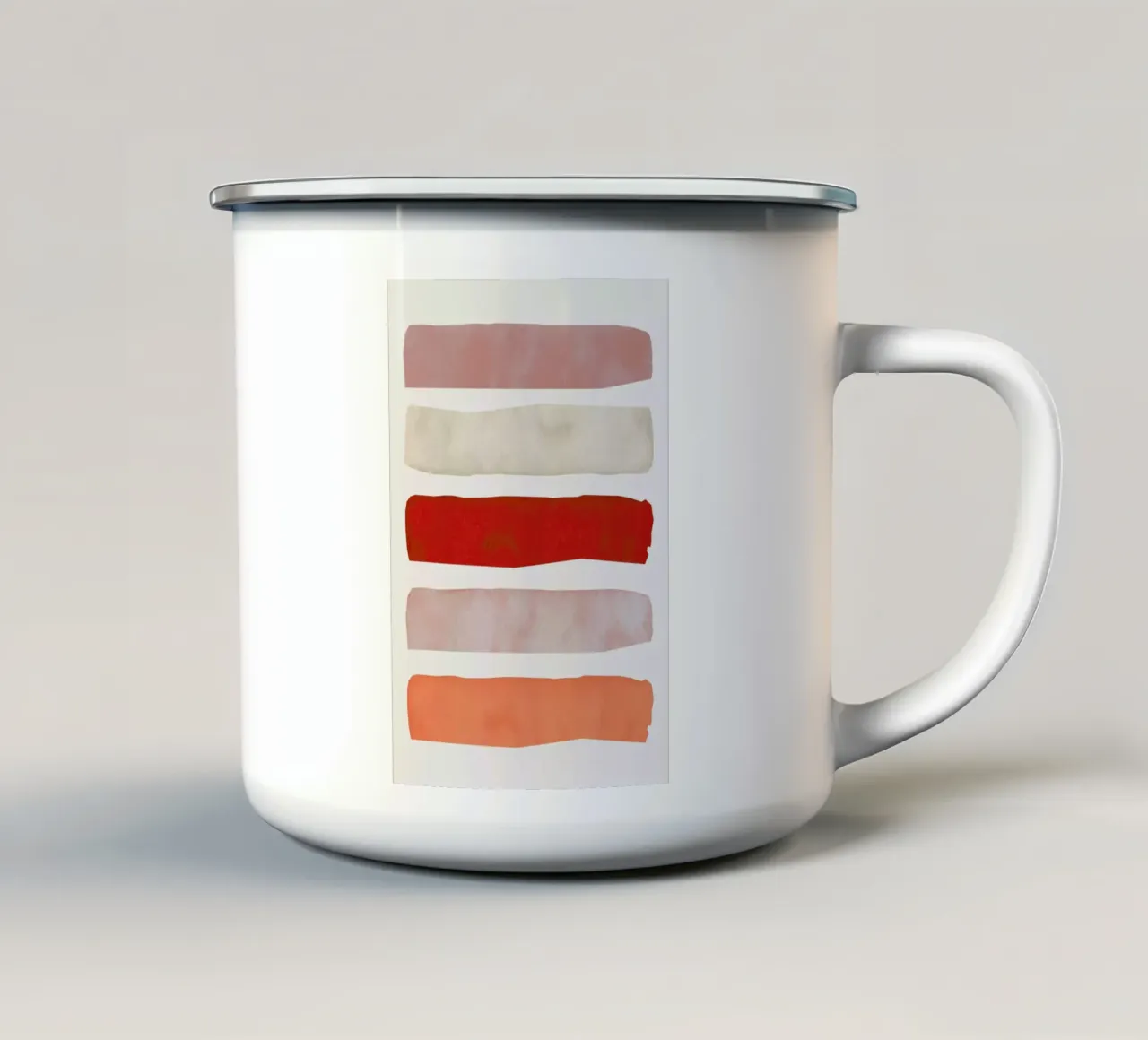 Lines enamel mug by Pure