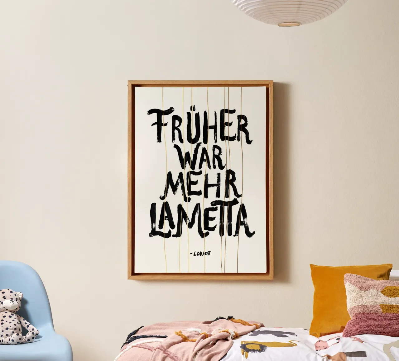 Lametta tela con Cornice a cassetta da typealive