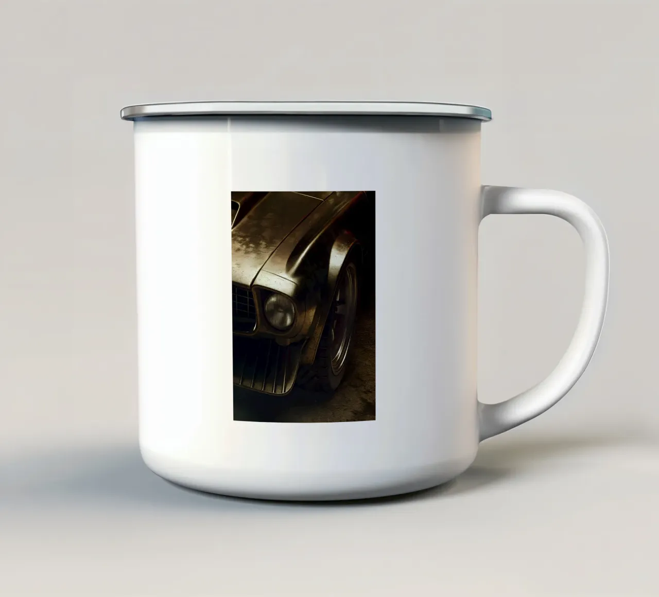 Drak vibes Coche clásico taza de esmalte de CAR EDITION