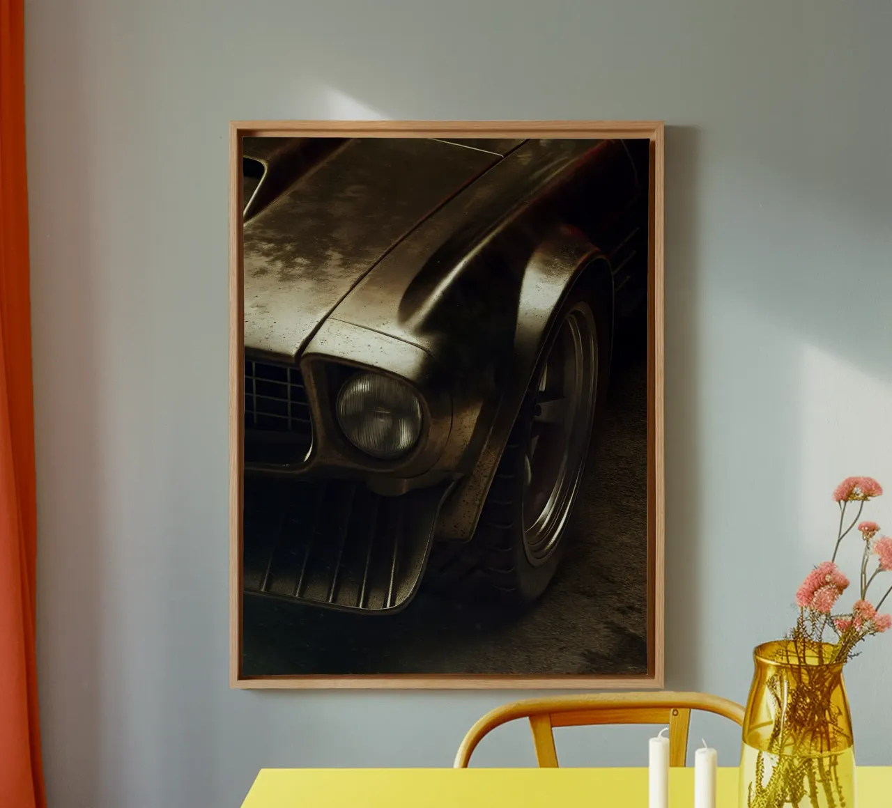 Drak vibes Auto d'epoca tela con Cornice a cassetta da CAR EDITION