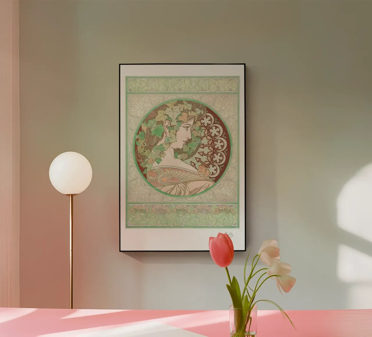 Alfons Mucha - Edera plexiglass da Old Masters