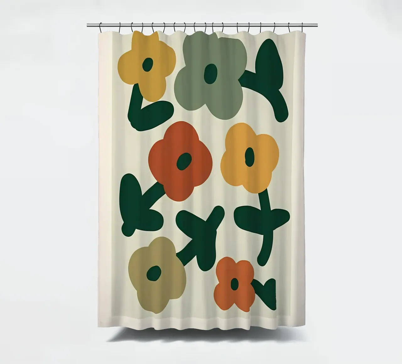 Flower market Prague shower curtain by diedrich