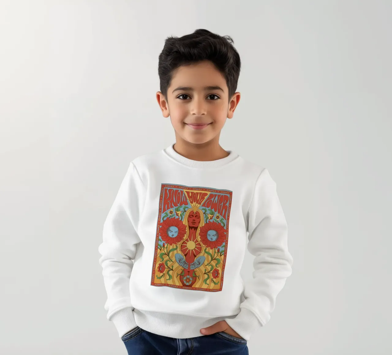 Vrouwen Girl Power jaren 70 kinder sweatshirt van diedrich