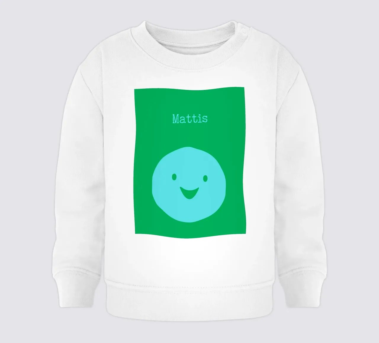 Be happy, Smile mit Name sudadera de bebé de Ohkimiko