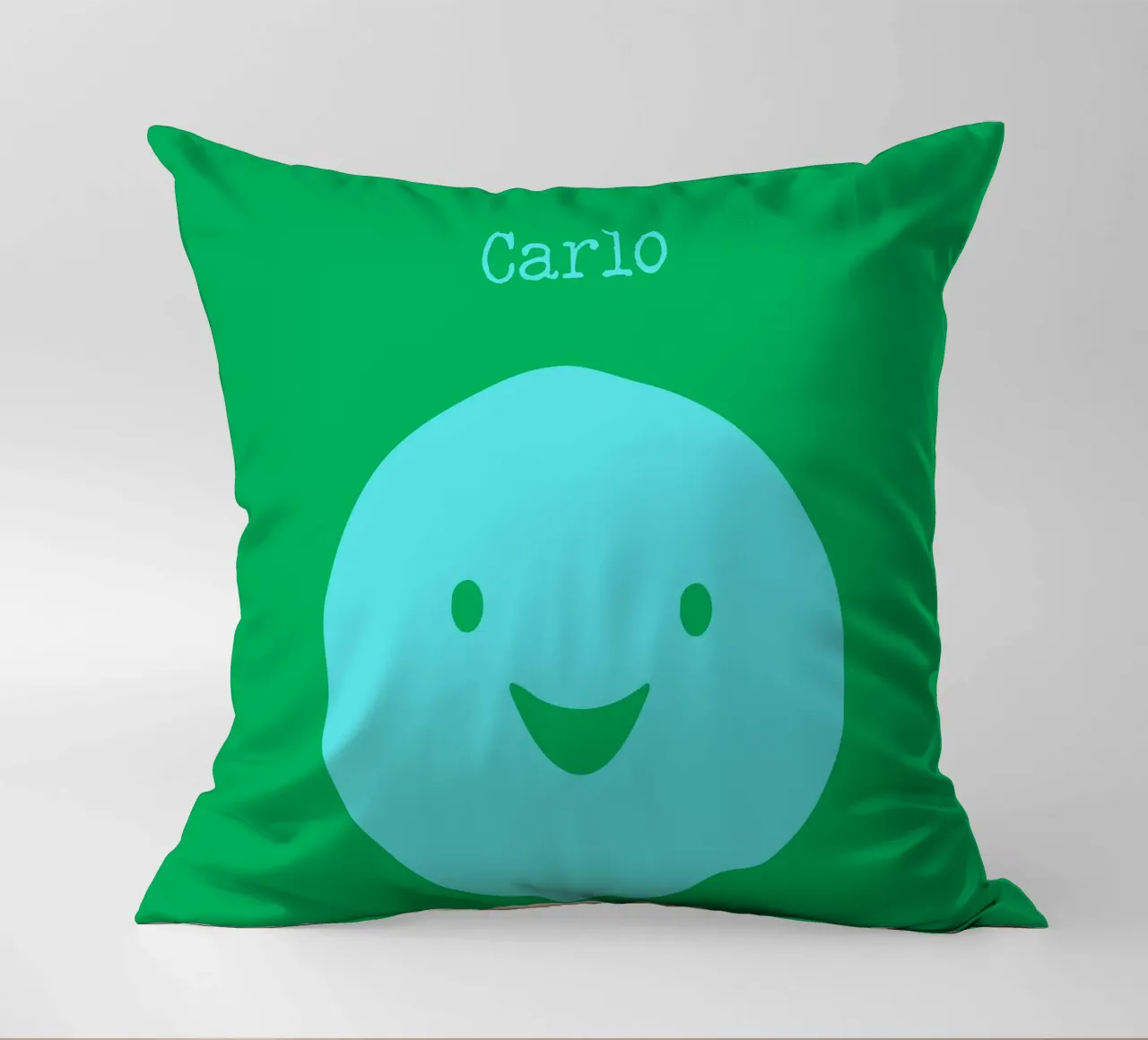 Be happy, Smile mit Name cuscino da Ohkimiko