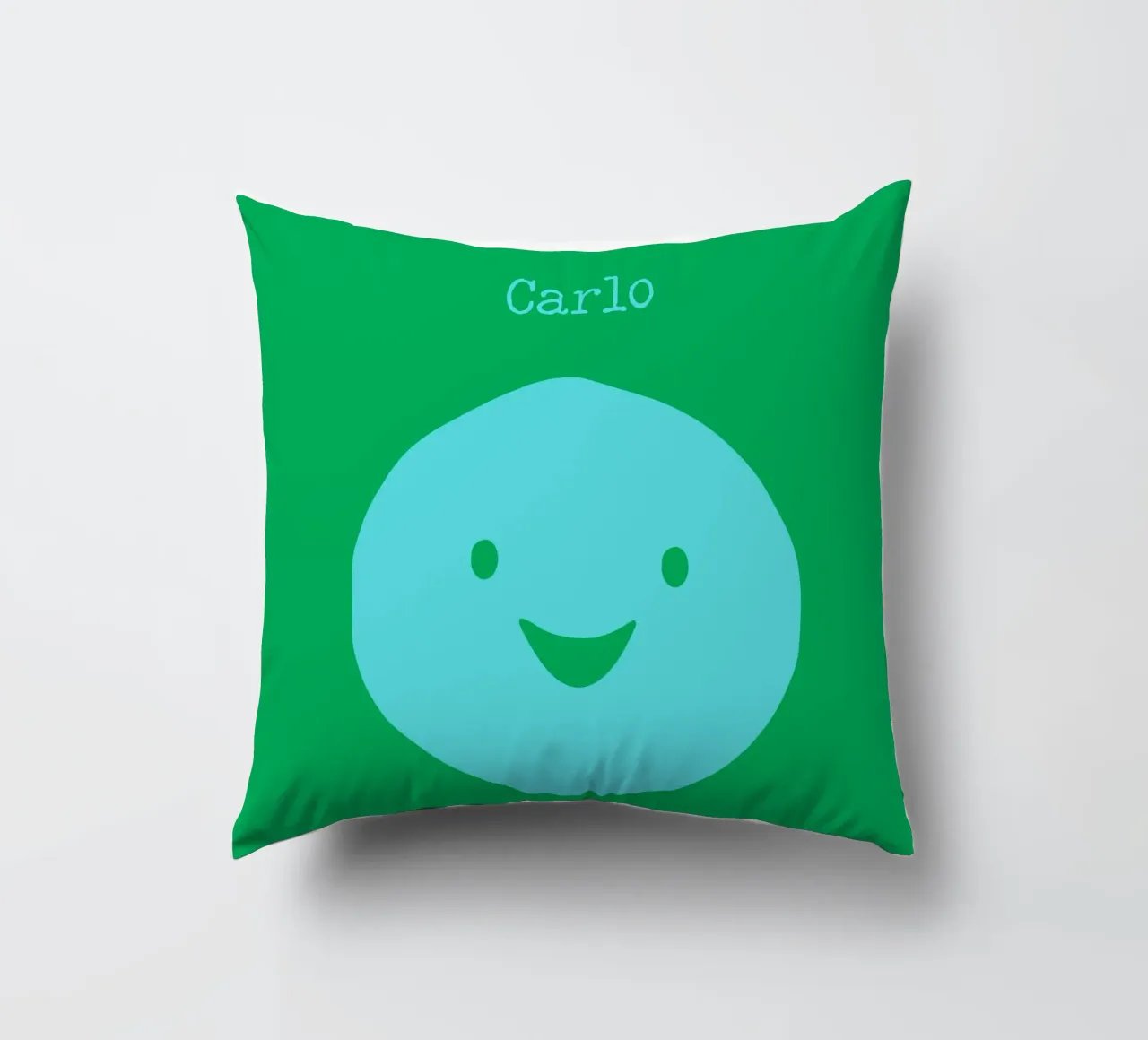 Be happy, Smile mit Name cuscino da Ohkimiko