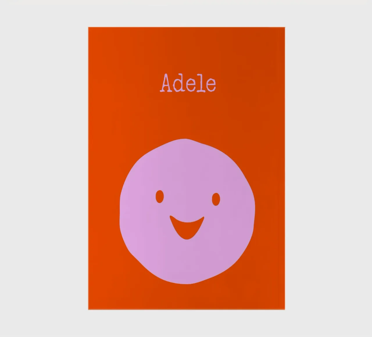 Be happy, Smile mit Name Notizbuch von Ohkimiko