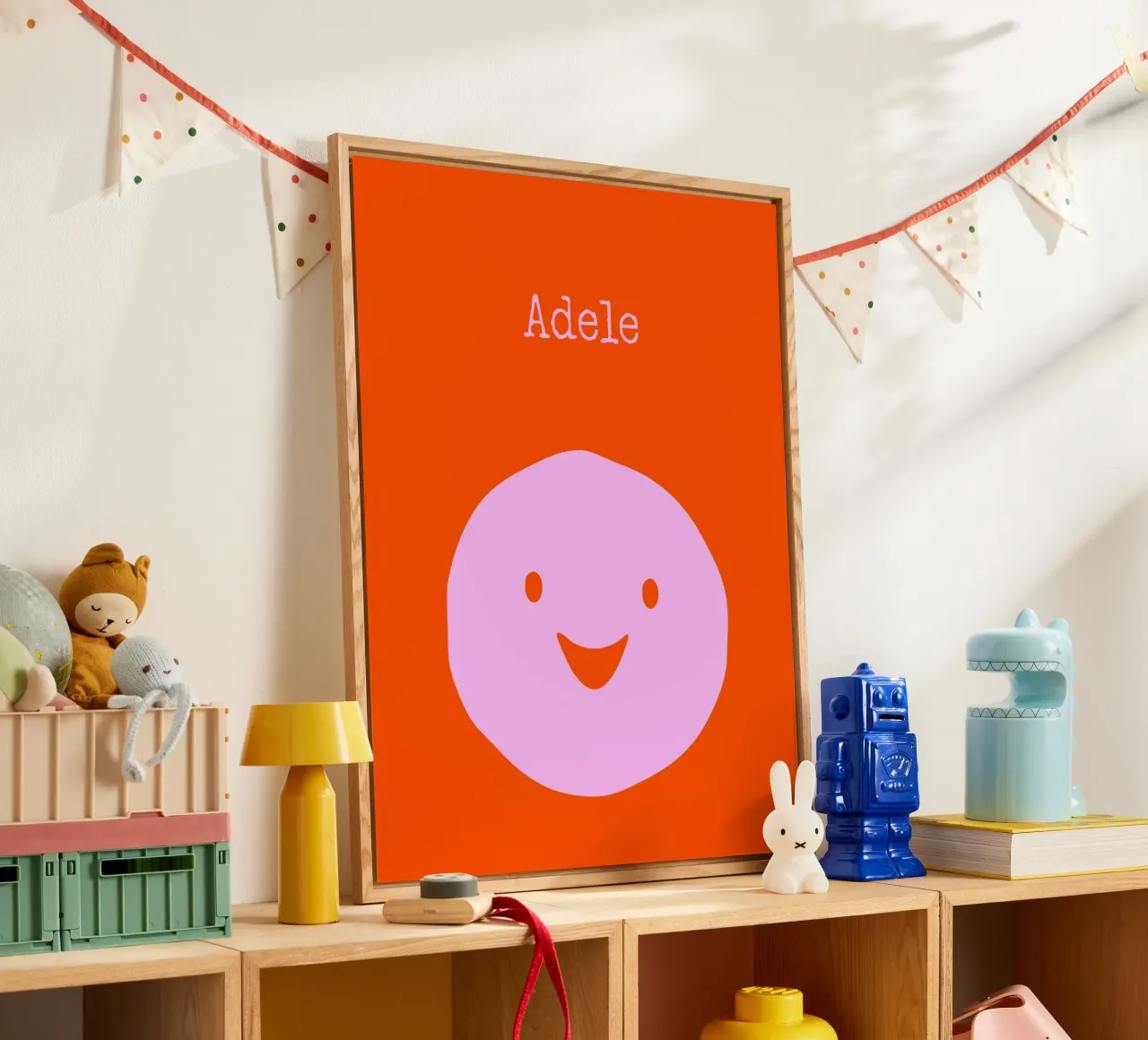 Be happy, Smile mit Name plexiglass da Ohkimiko