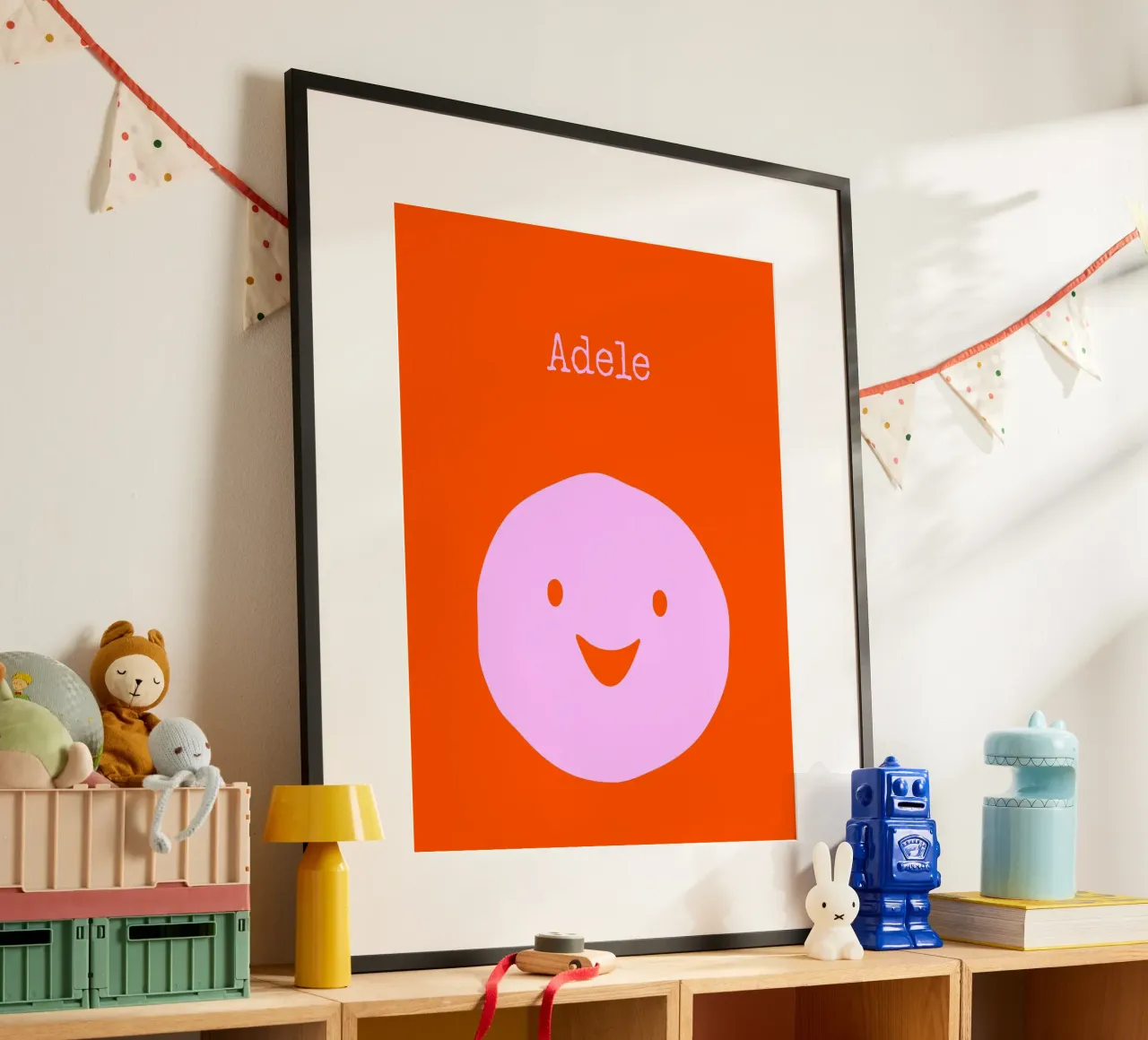 Be happy, Smile mit Name carta hahnemühle da Ohkimiko
