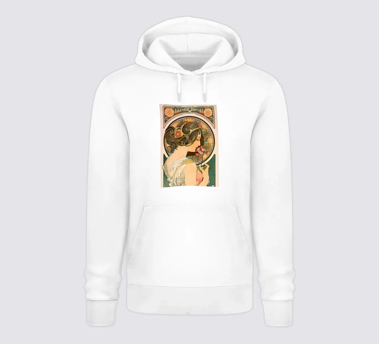 Art Nouveau Alphonse Mucha felpa con cappuccio da diedrich