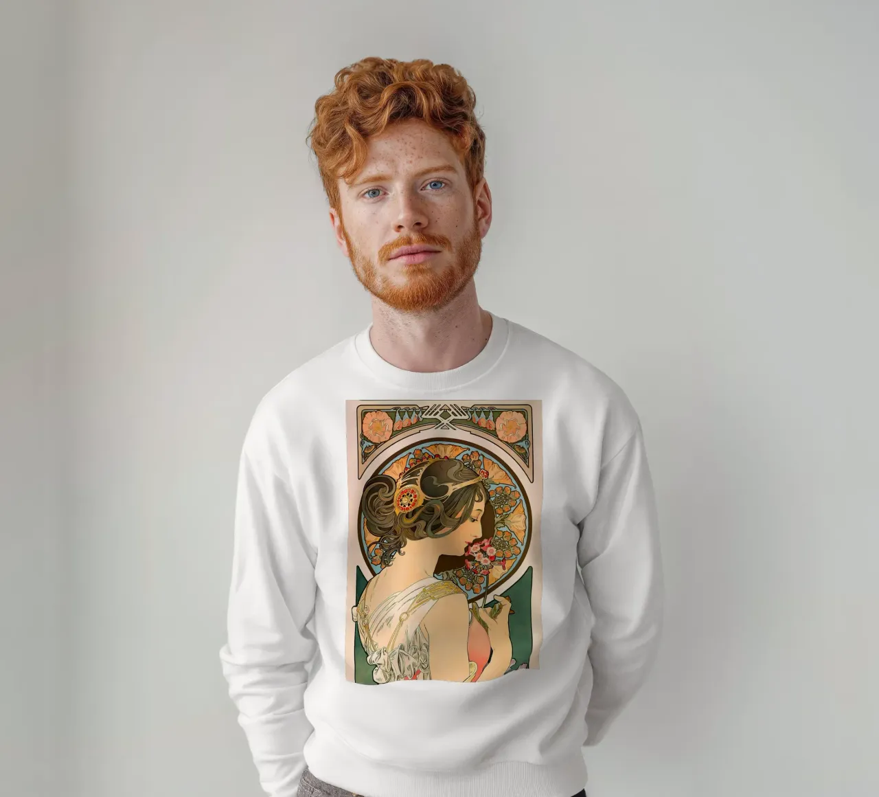 Art Nouveau Alphonse Mucha felpa da diedrich