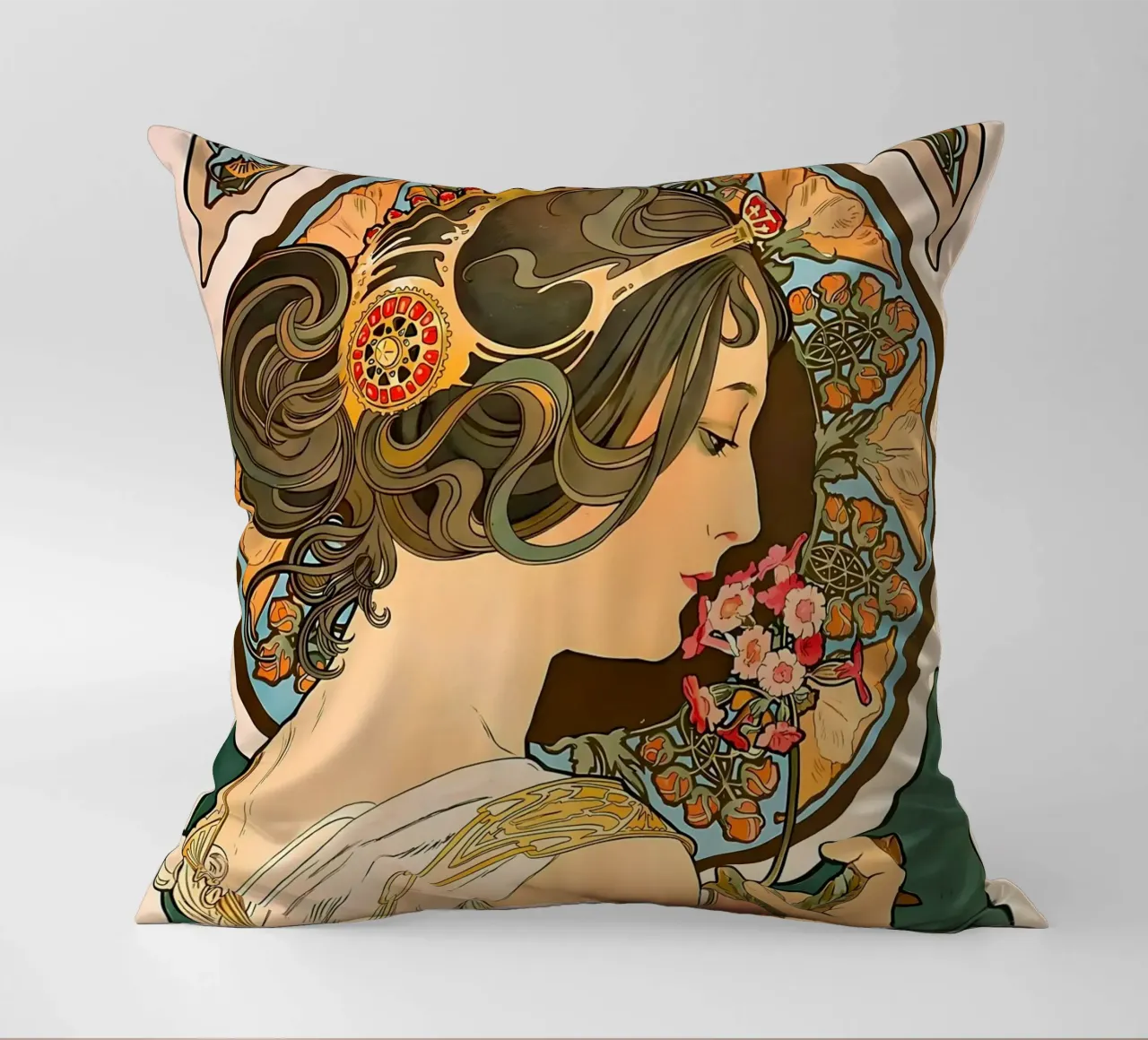 Art Nouveau Alphonse Mucha cuscino da diedrich