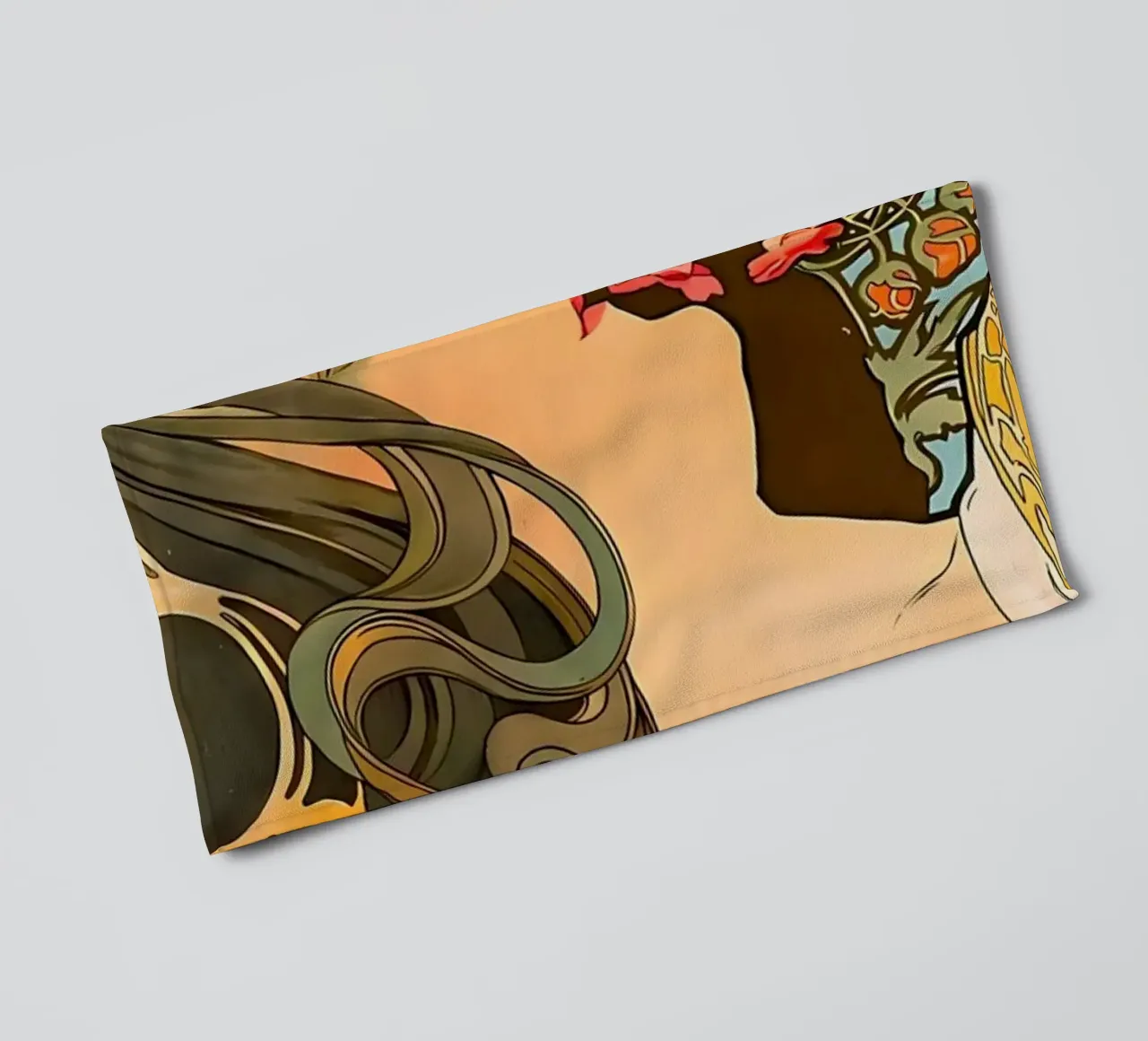 Art Nouveau Alphonse Mucha asciugamano da bagno da diedrich