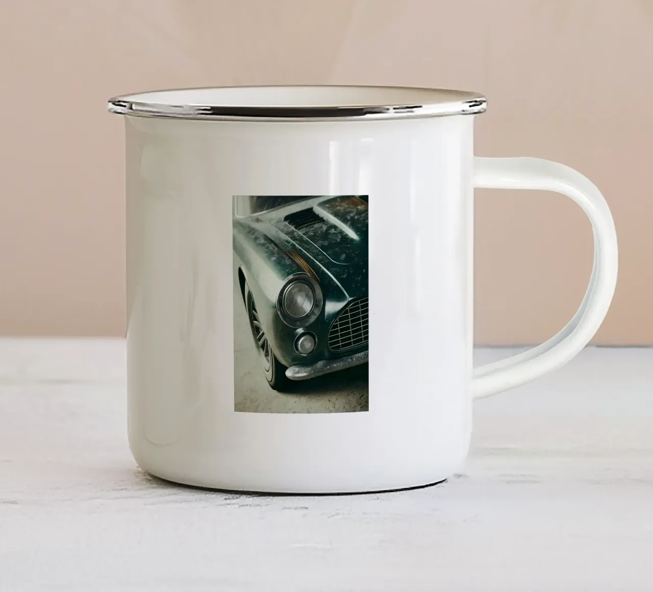 Drak vibes Coche clásico taza de esmalte de CAR EDITION