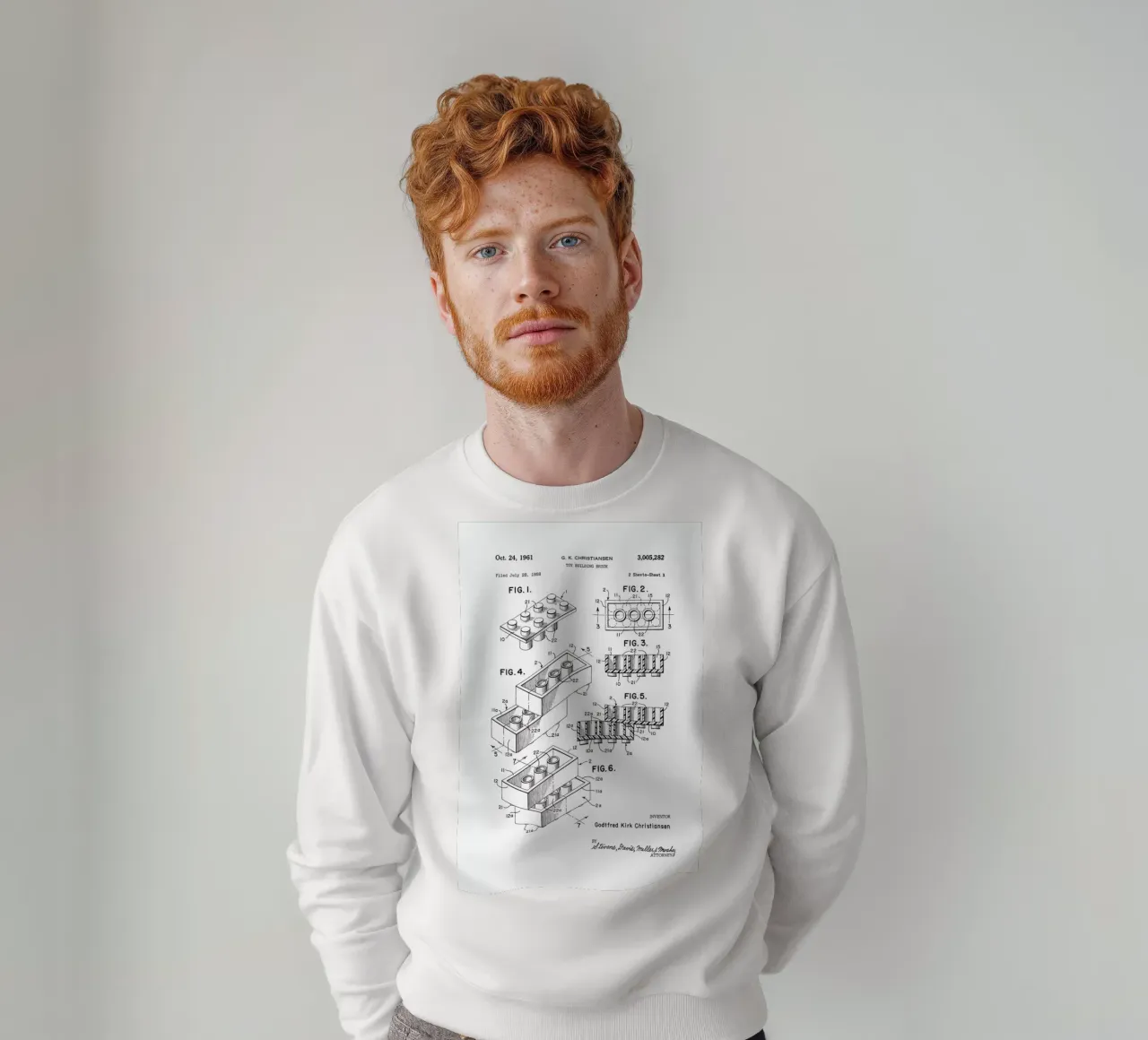 Lego PRINT BW sweatshirt van Florent Bodart