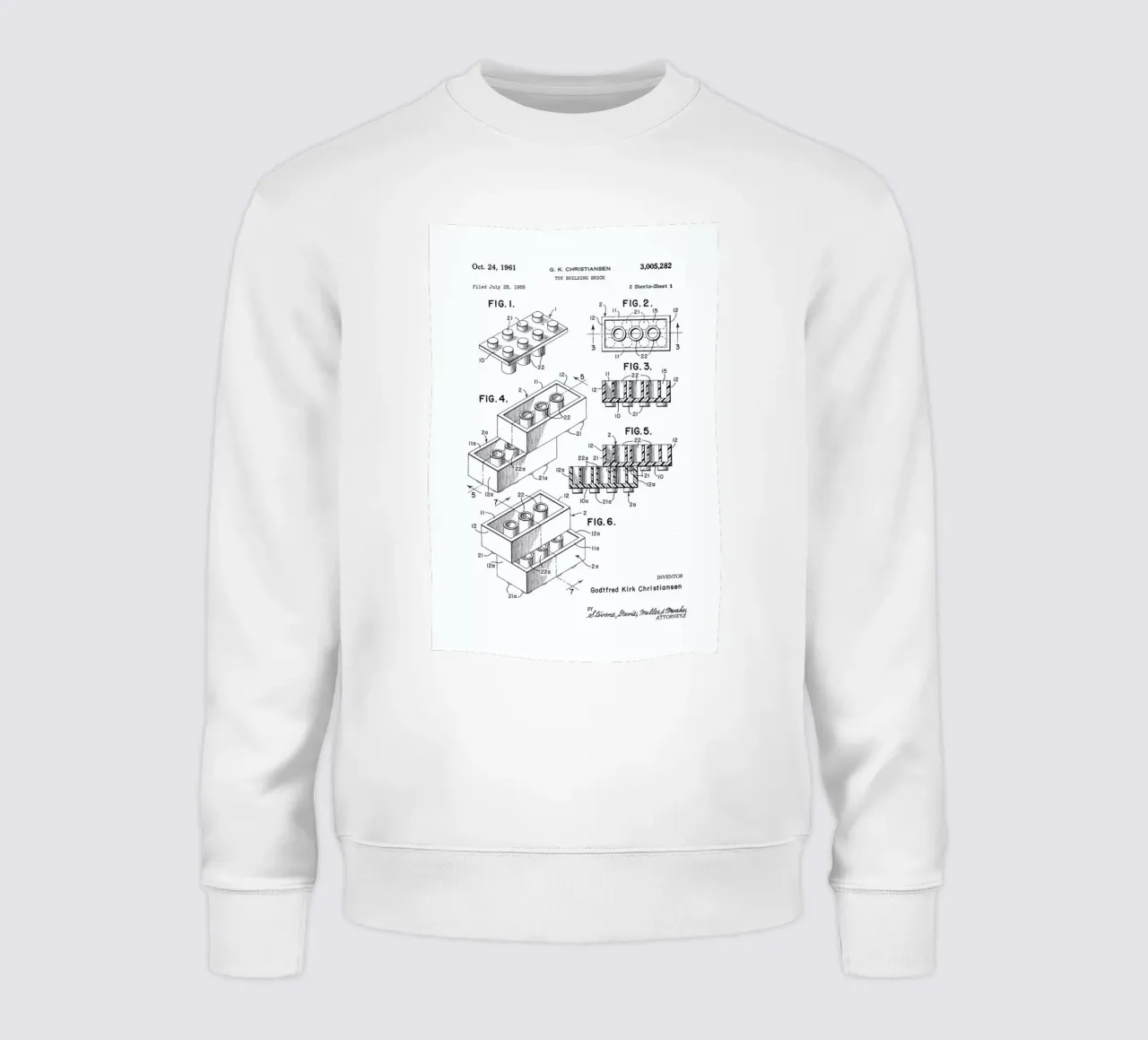 Lego PRINT BW sweatshirt van Florent Bodart