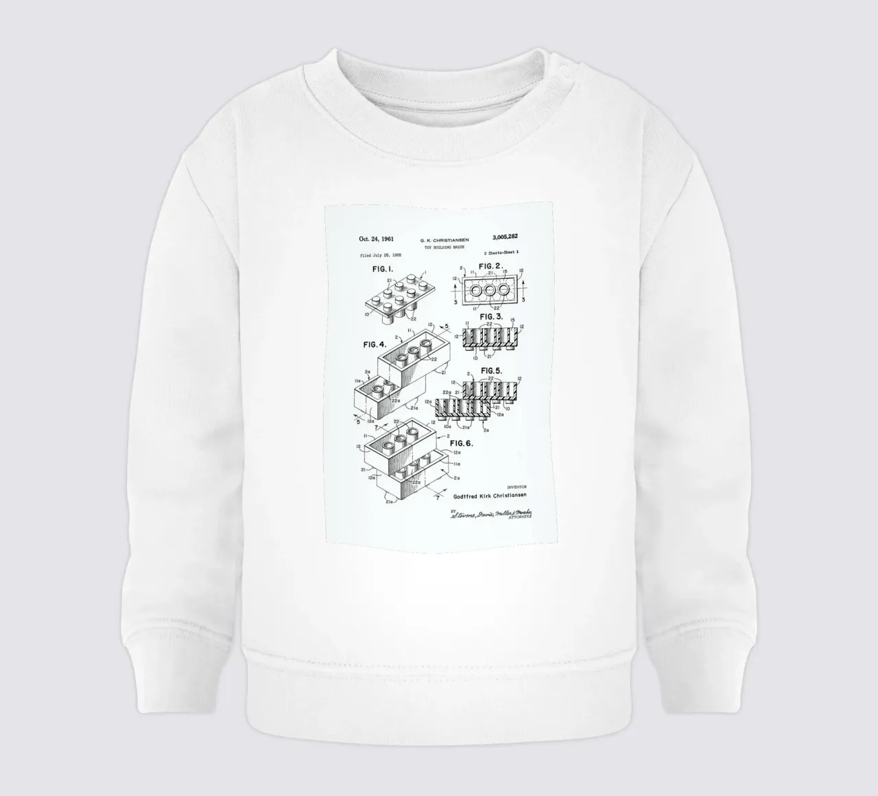 Lego PRINT BW felpa neonato da Florent Bodart