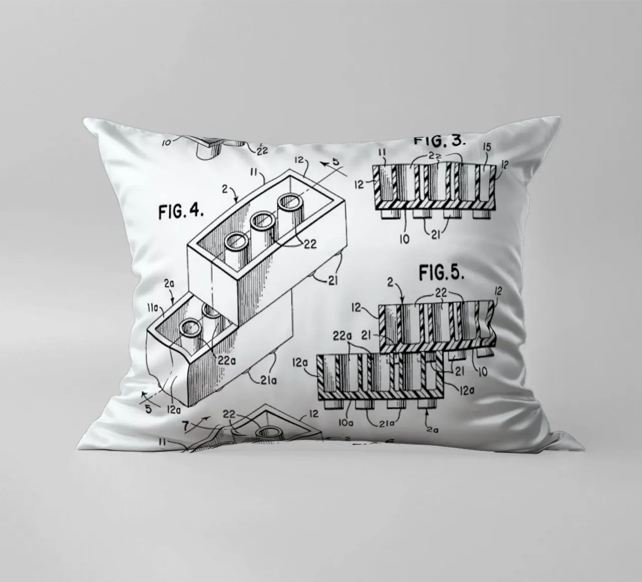 Lego PRINT BW cuscino da Florent Bodart