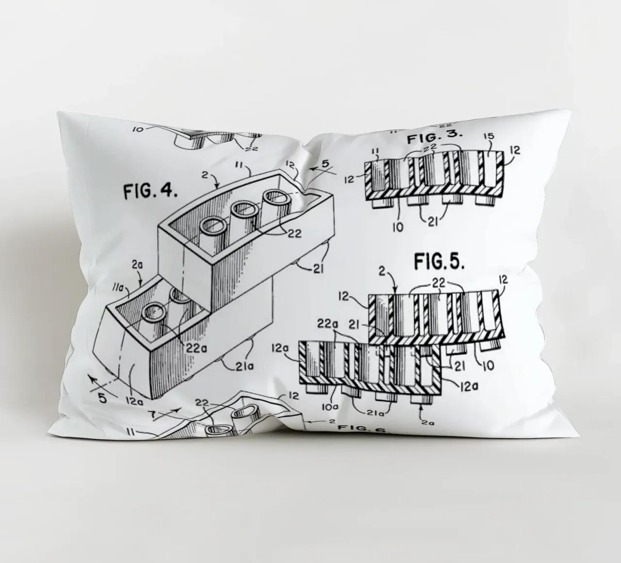 Lego PRINT BW cuscino da Florent Bodart