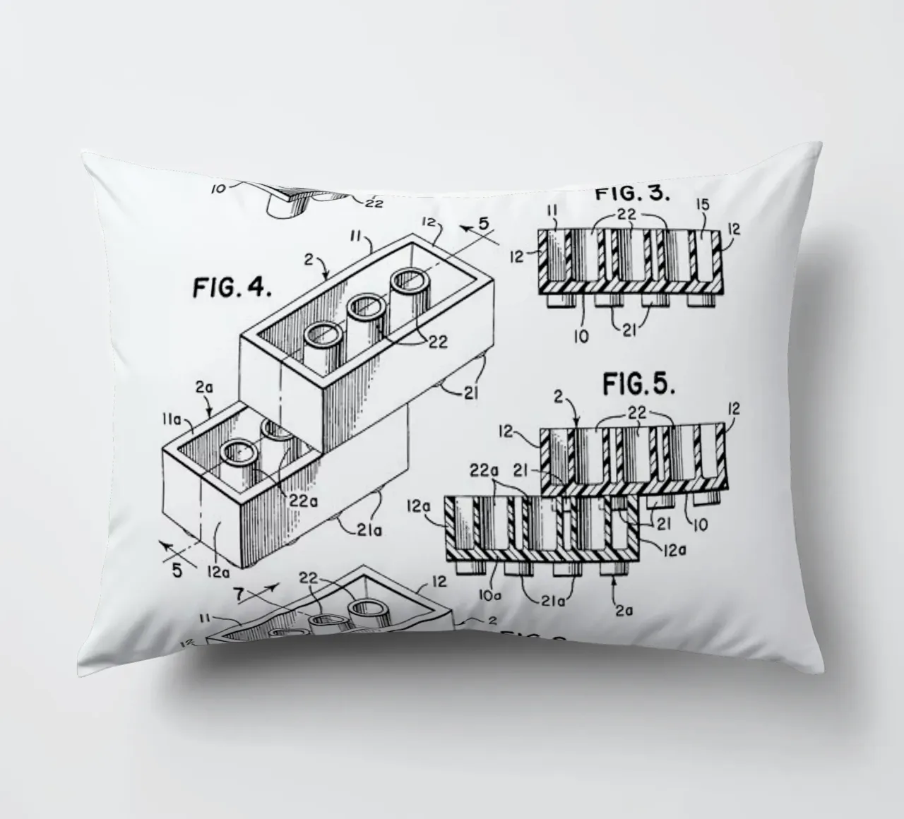 Lego PRINT BW cuscino da Florent Bodart