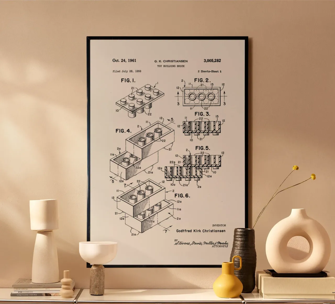Lego PRINT BW poster da Florent Bodart