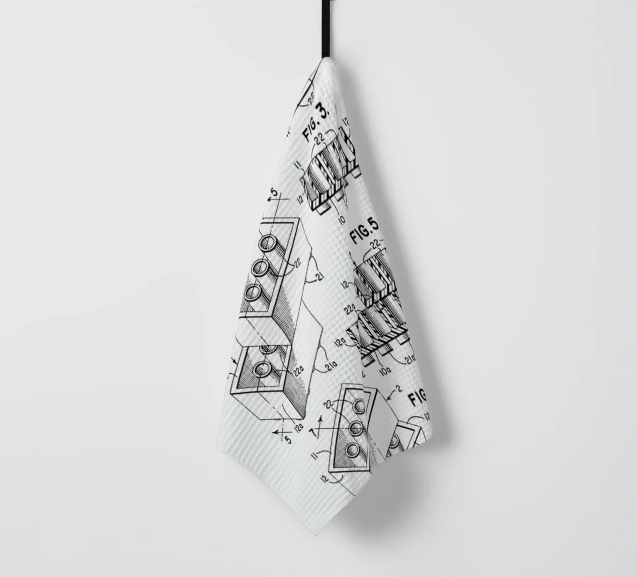 Lego PRINT BW canovaccio da cucina da Florent Bodart