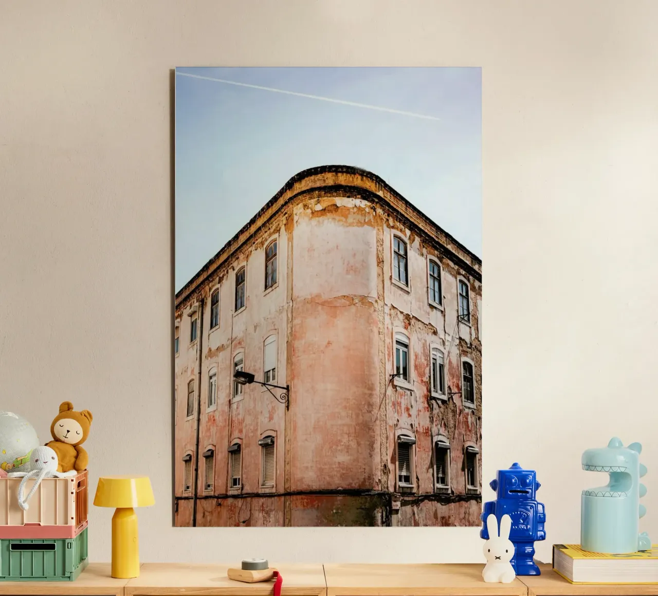 Shabby Chic Building alu-dibond by EyeEm Mobile GmbH
